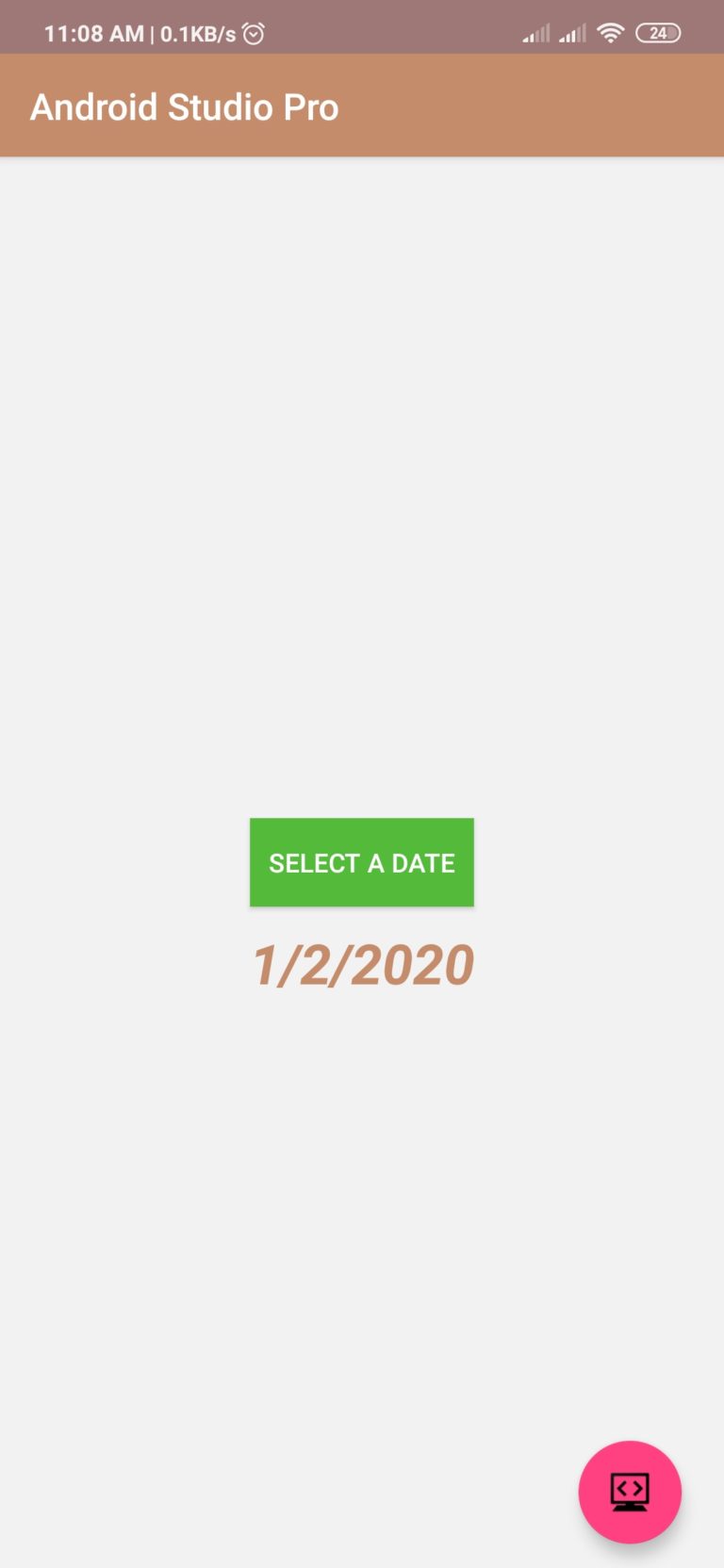 android studio date selector