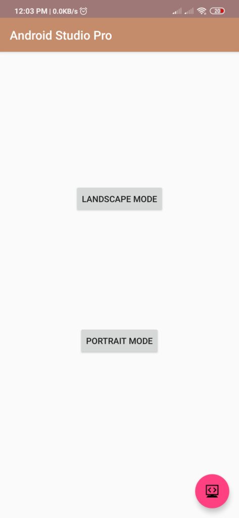 screen rotation android
