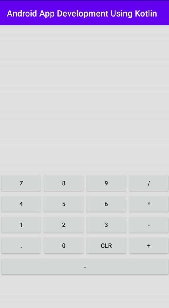 Android Calculator in Kotlin