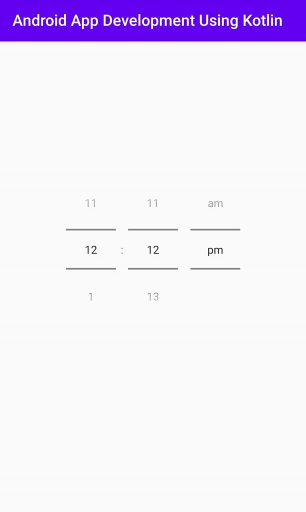 timepicker android kotlin example