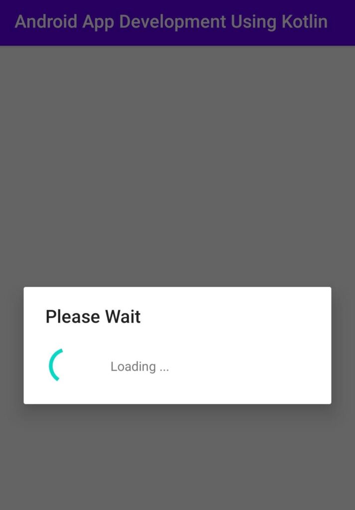 progress dialog in Android